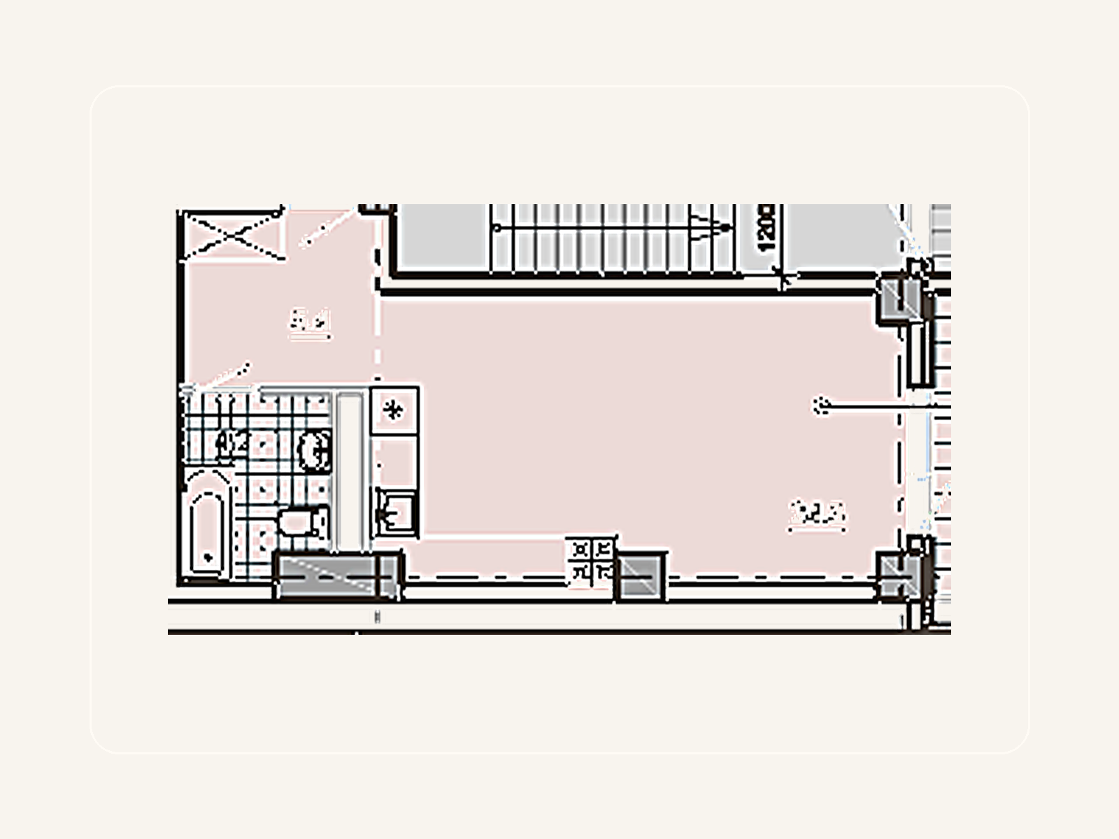 Рендер планировки Инвест-формат