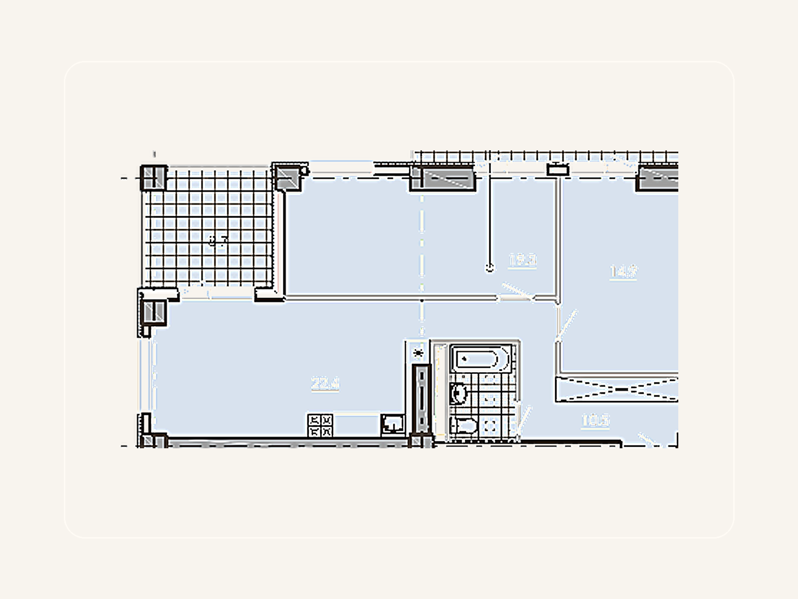 Рендер планировки Для пары